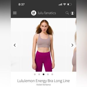 Energy bra longline - violet verbena - size 6